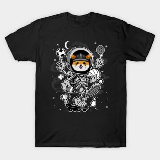 Astronaut Skate Floki Inu Coin To The Moon Floki Army Crypto Token Cryptocurrency Blockchain Wallet Birthday Gift For Men Women Kids T-Shirt